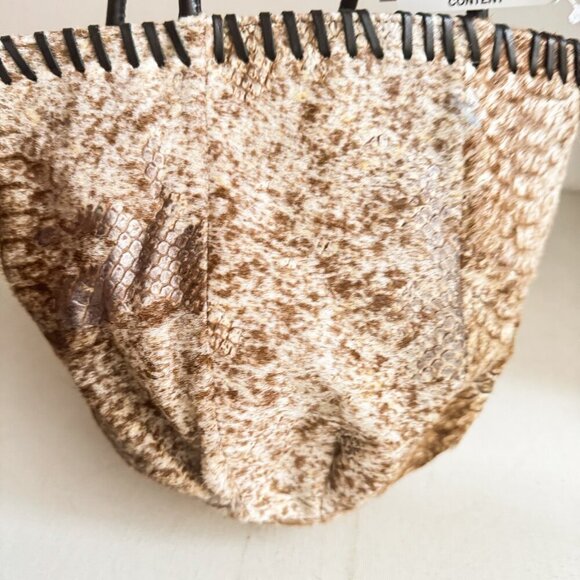 Zara Leather Cowskin Textured Mini Tote - Picture 6 of 9